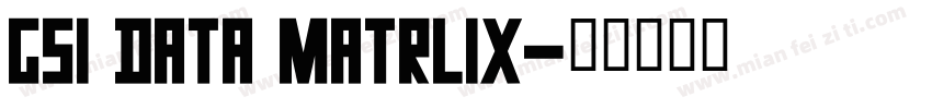 GS1 Data Matrlix字体转换